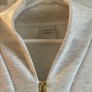 Varley marled white Zip-Up Jacket never worn